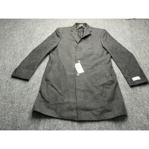 Nordstrom Rack Gray Wool Blend Overcoat Mens L NWT